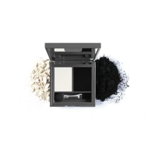 DUO EYESHADOW 201 PEARLY WHITE & BLACK VELVET